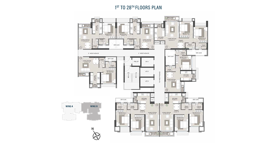 Ajmera Kalyan Sample Flat